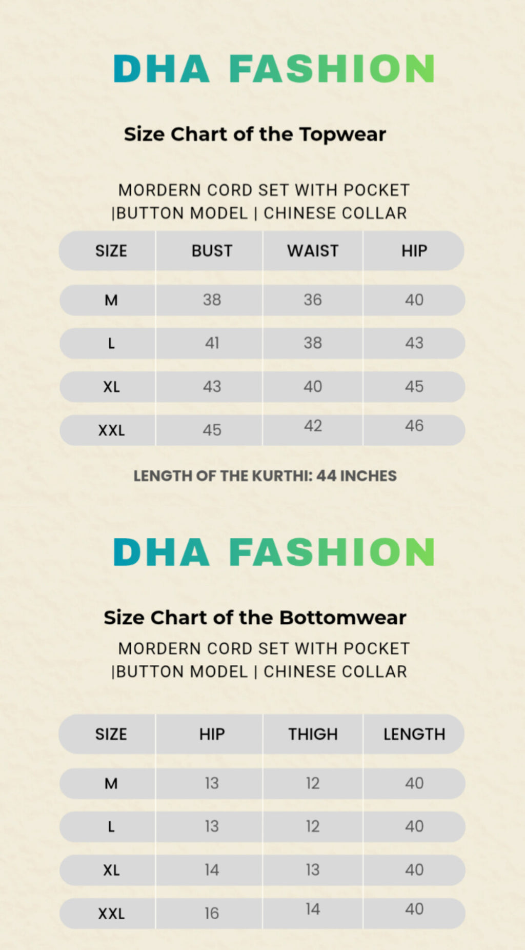 Chinese Collar Cord Set with Pockets | 3 Shades