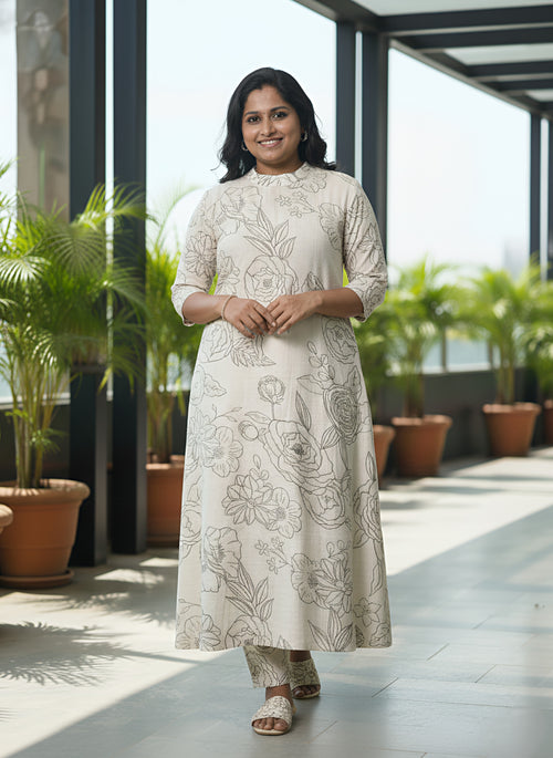 A Line Cord Set | Cotton Blend | Serene Off-White