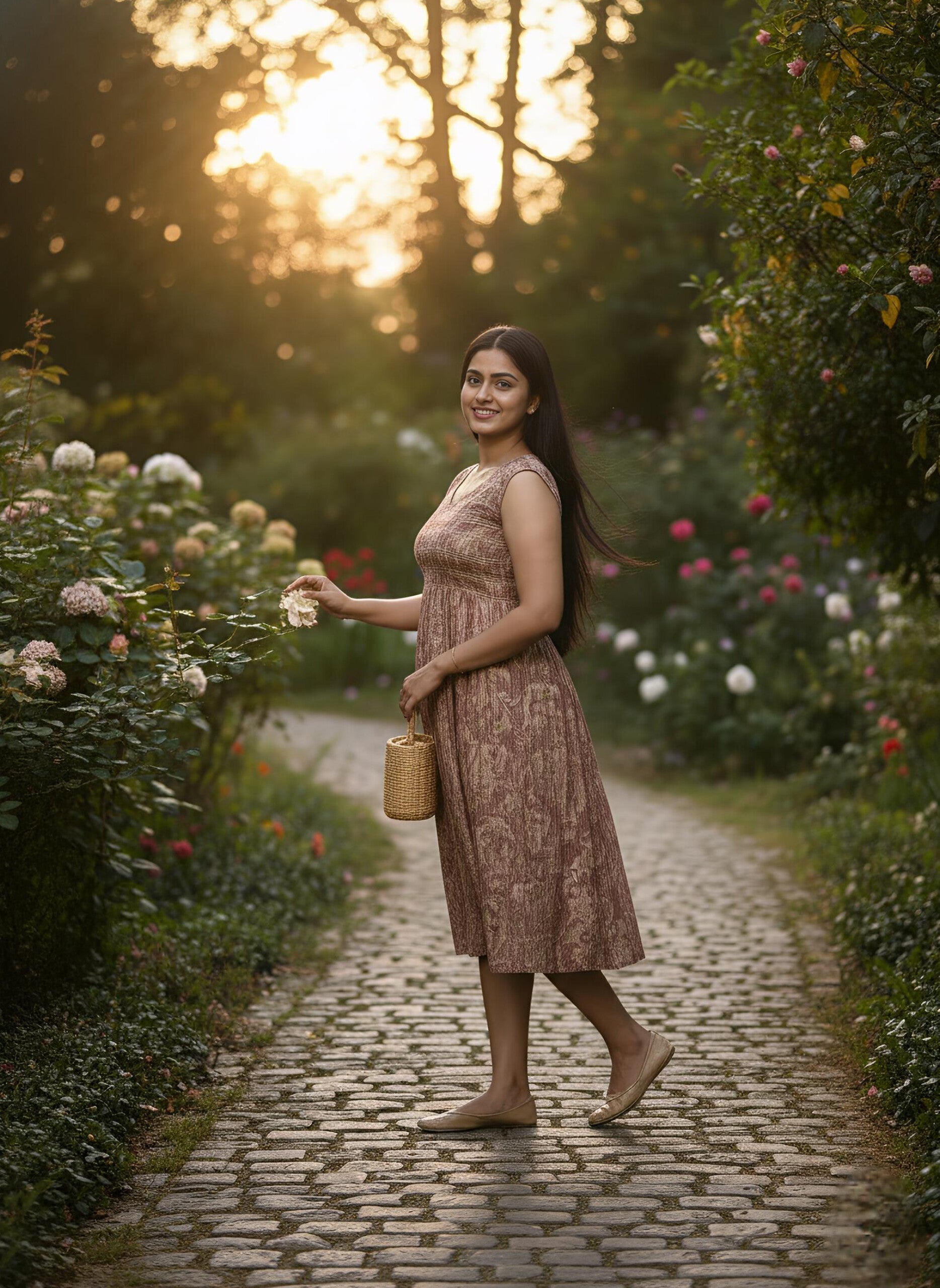 Canyon Crease - The Earth Frock with crepe design