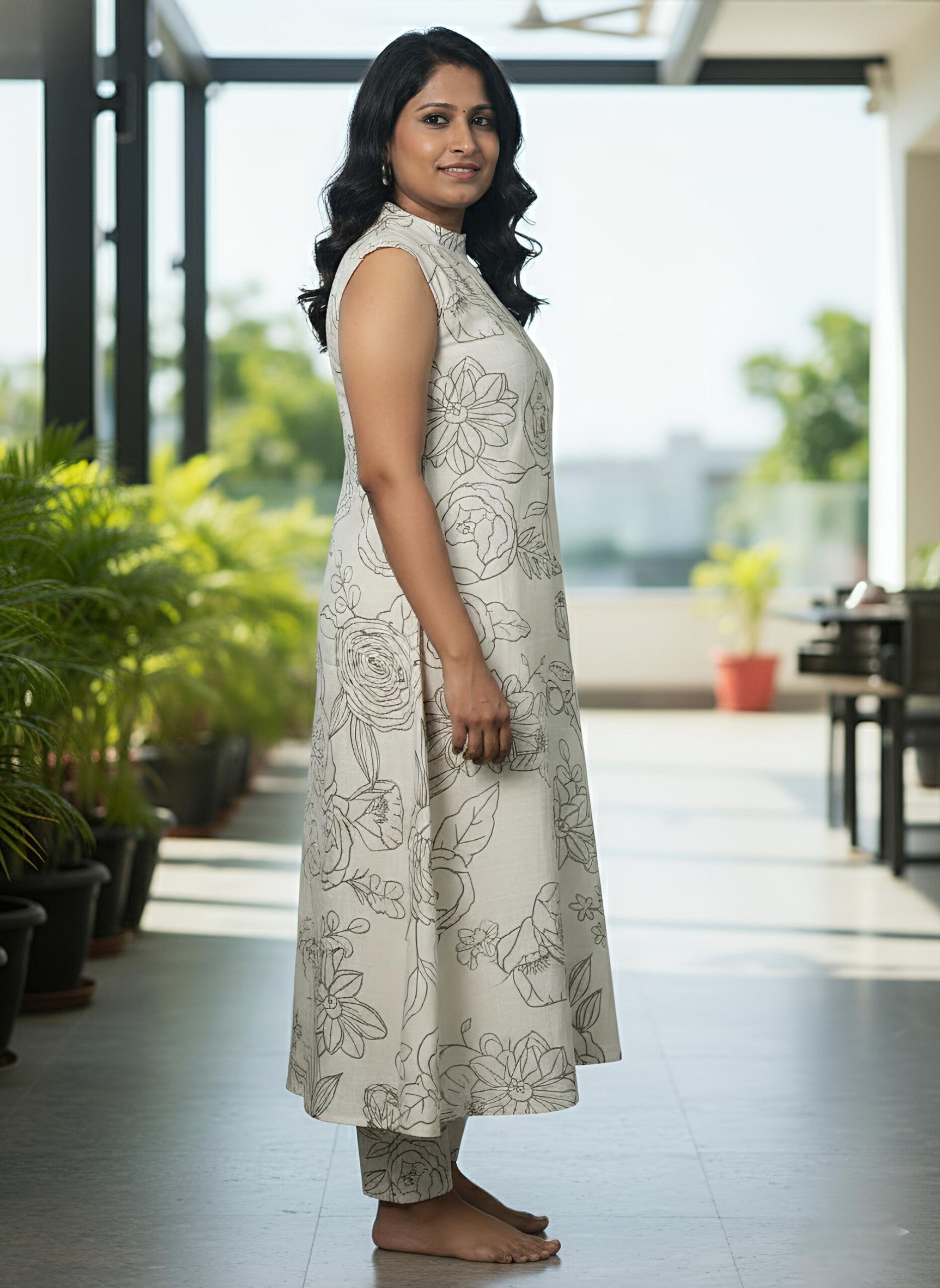 A Line Cord Set | Cotton Blend | Serene Off-White