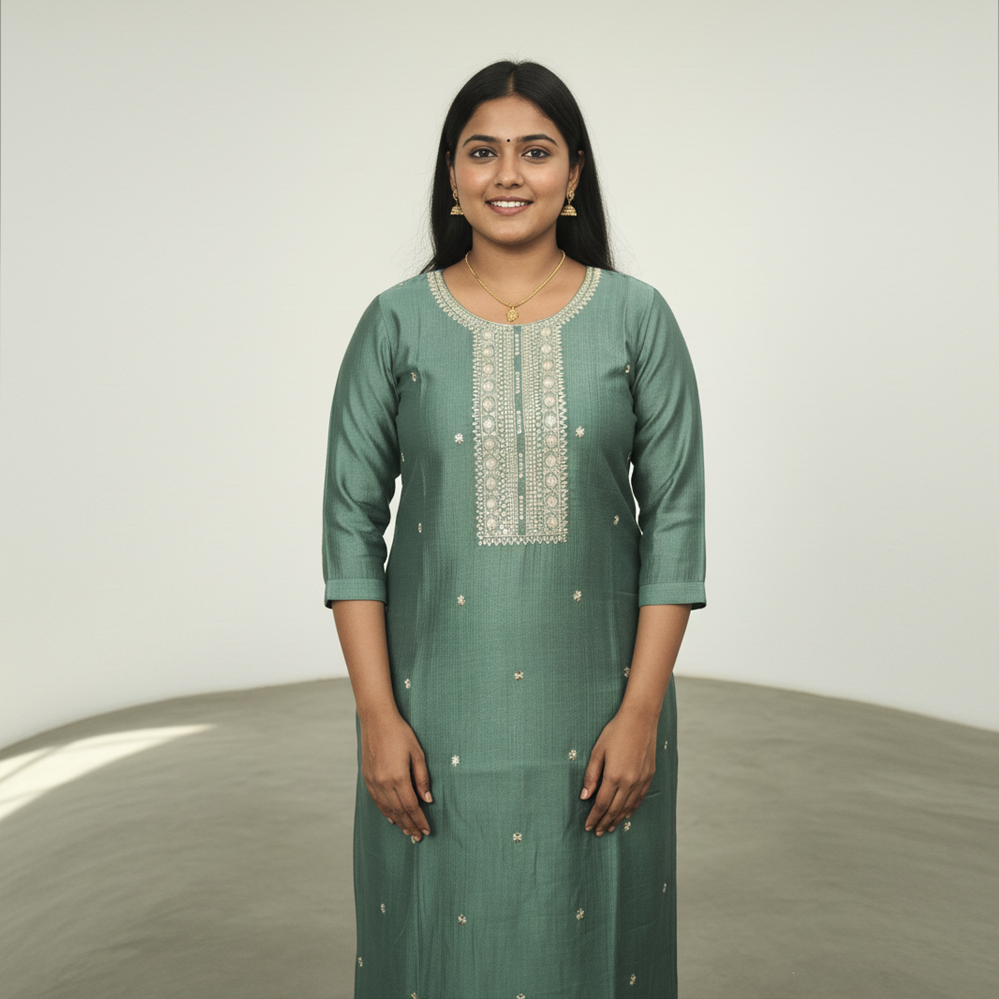 Kurti | Sea Green | Vijithra Silk