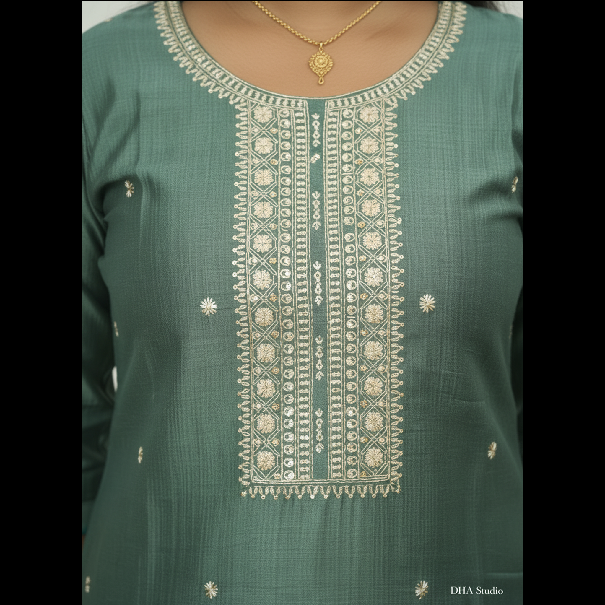 Kurti | Sea Green | Vijithra Silk
