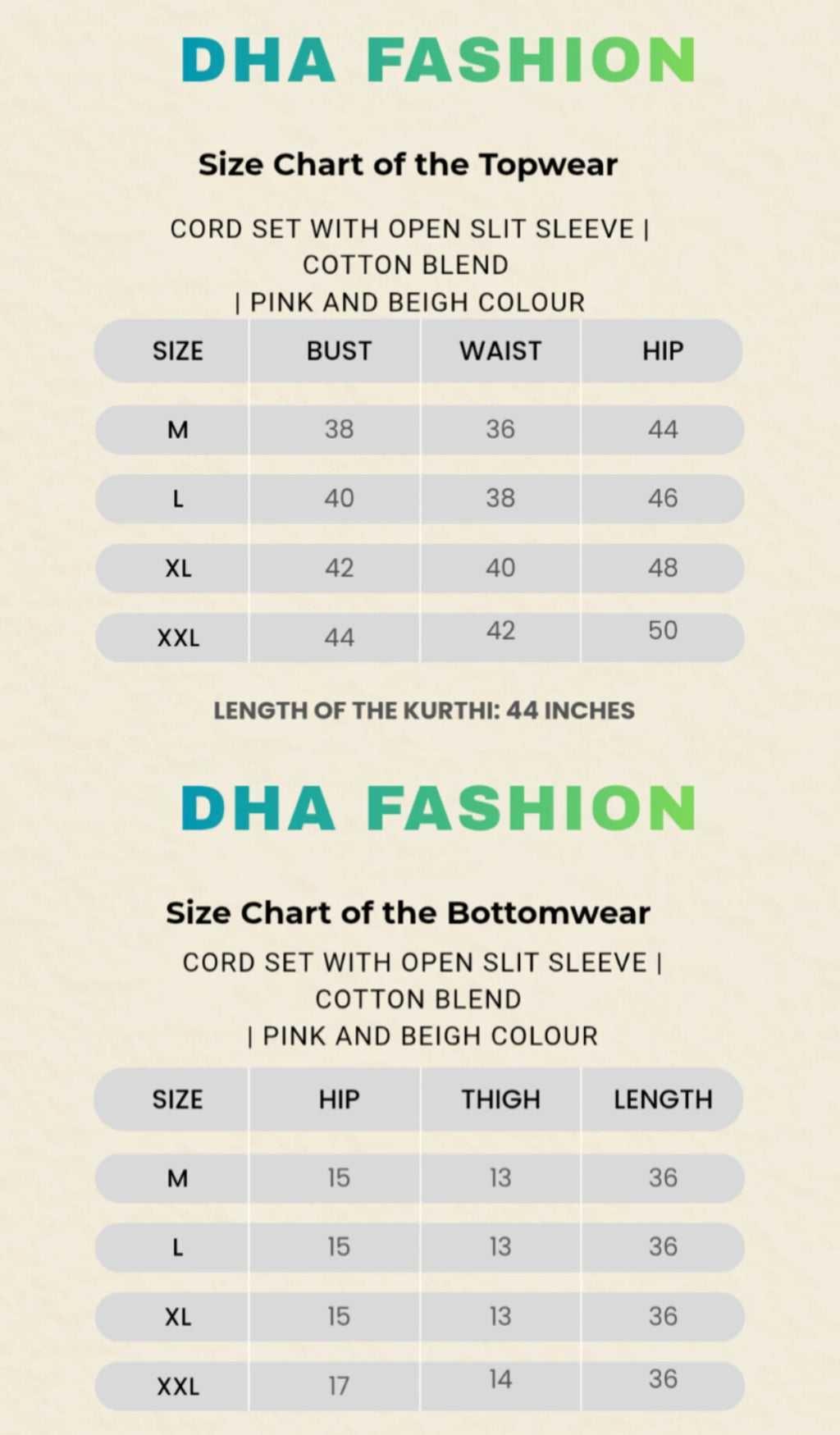 Petal-Drop, the Trendsetter | Cord Set | Pink and Beige