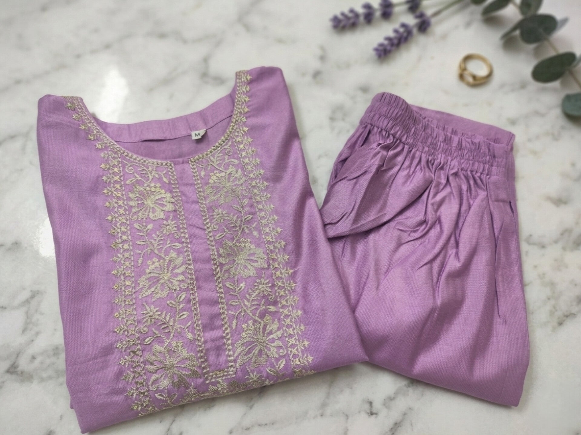 Sage Mist Green | Hazy Orchid Lavender Two Shade Cord Set